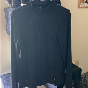 All Black Athletic Zip Up